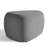 Caras Upholstered Gray Triangular Compression Ottoman No Assembly Required-109241974
