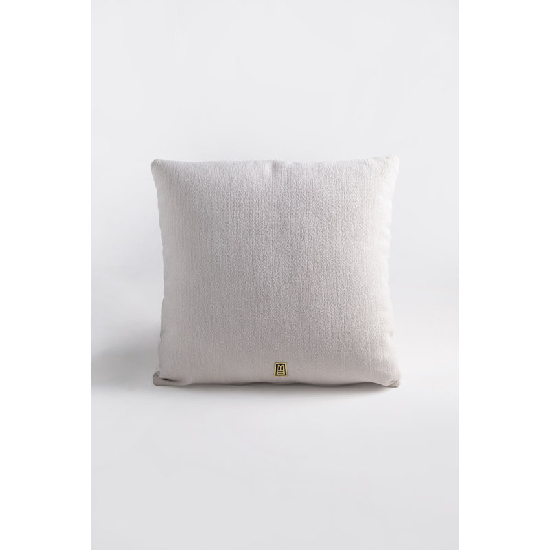 Llama Hand Embroidered Decorative Throw Pillows by Andean, In Stock, White/Black