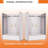 57"-59" W x 60" H Frameless Sliding Tub Door, 5/16" (8mm) Clear Tempered Glass, Single Sliding Bathtub Door with Stainless Steel Roller, Reversible Installation-92341282