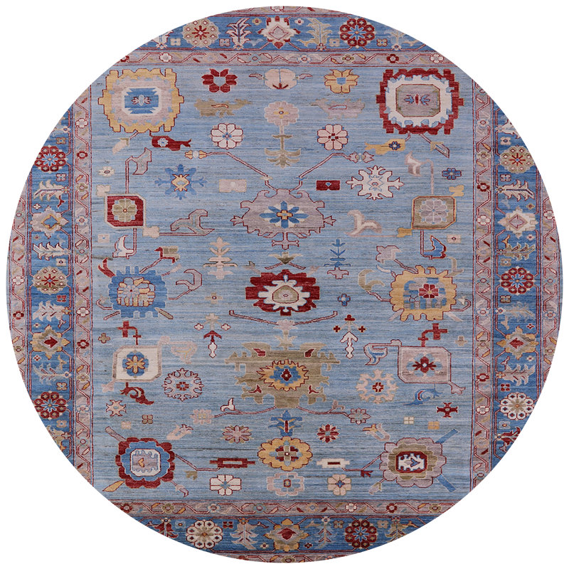 Gavrilovic Oriental Indoor Rug, Round 5'
