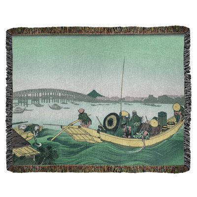 Katsushika Hokusai Hand Woven Throw Blanket