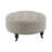 Patterned fabric bench with casters