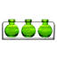 Ensemble de vases de table 3 pièces Blooms Lime-22103950