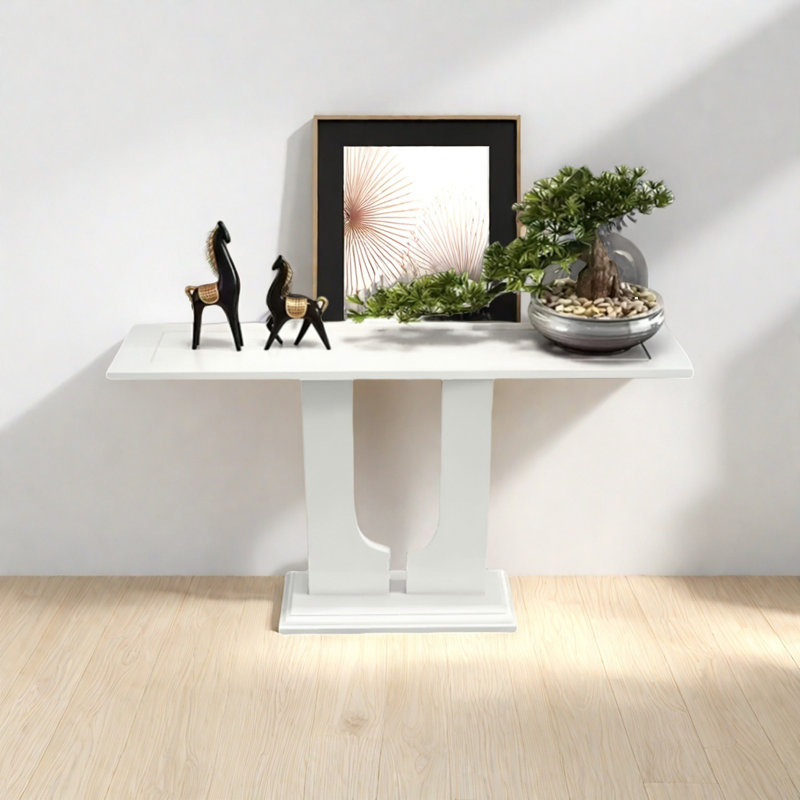 Console Modern Minimalist, H 31,5 po x l 55,12 po x P 11,81 po, Blanc