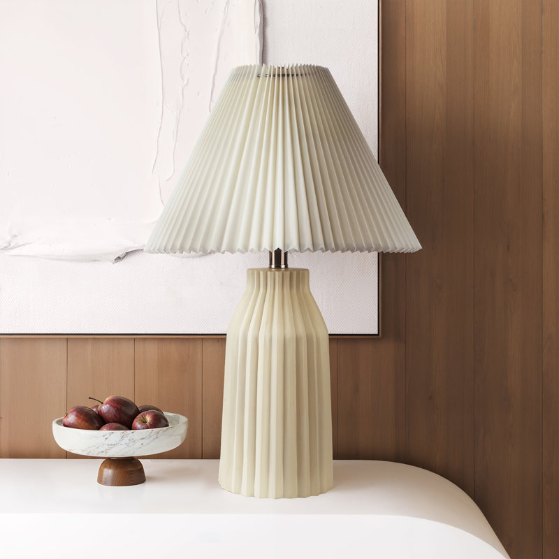 Lampe de table plissée Rhea