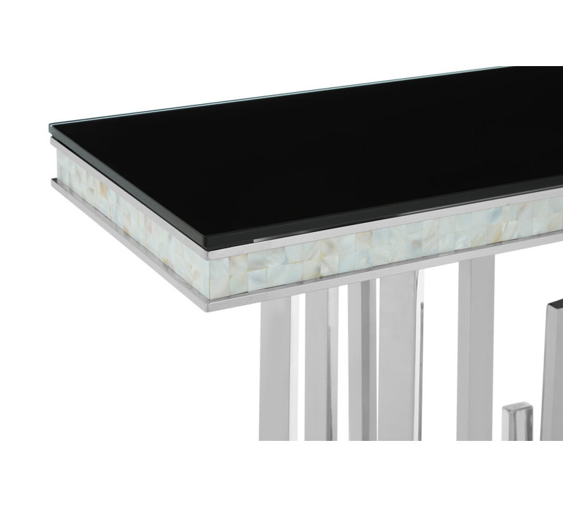 150cm Glass Top Console Table