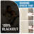 Faux Linen 100% Blackout Curtains for Bedroom Thermal Insulated Textured Linen Look Curtain Back Tab/Rod Pocket/Hook Belt Draperies 2 Panels-1136839615-1136839614