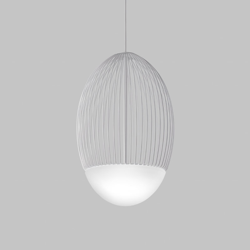 Riketta Suspension G White Matt Matt White 1 L32gg Ul, 98.5" H x 12" W x 12" D, 2700 Kelvins