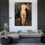 «Femme nue, vue de derrière» par William Etty - Art mural sur toile tendue avec châssis-1257108268