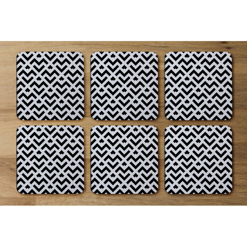 Square 6 Piece Coaster Set