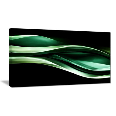 « scintillant green pattern », impression sur toile