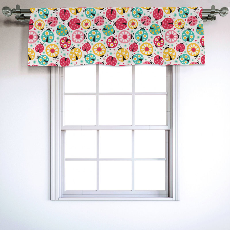 Sateen Ruffled Window Valance