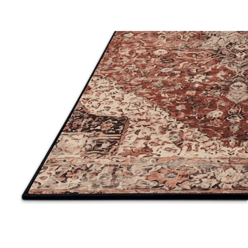 Tapis brun soyeux et moelleux, Rectangle 8 pi x 10 pi