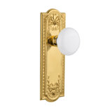 Meadows Plate with White Porcelain Door Knob