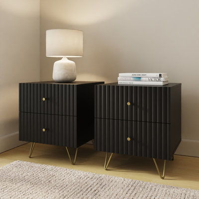 Alipio 40cm W Manufactured Wood Bedside Table