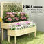 Boîte à fleurs surélevée pour patio, boîte à fleurs en treillis, lit de jardin surélevé pour l'extérieur