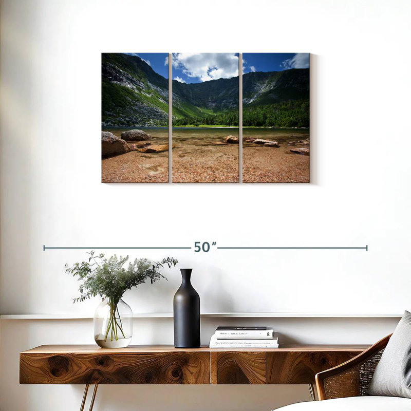 Tranquil Katahdin Mountain, 20" H x 33" W