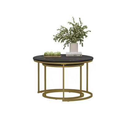 27.6in Nesting Coffee Table Set of 2