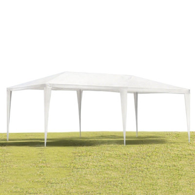 Chapiteau de jardin 10 pi x 20 pi avec abri de jardin et tente de réception sans parois latérales