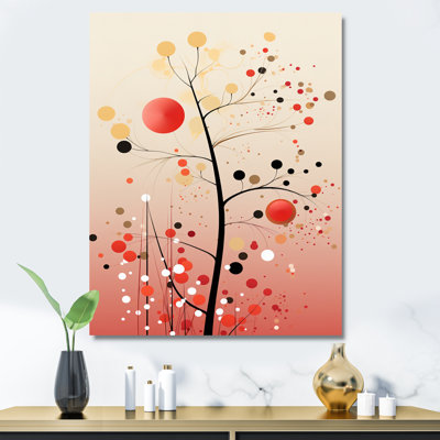 «Pink Boho Blooming Branch» sur toile