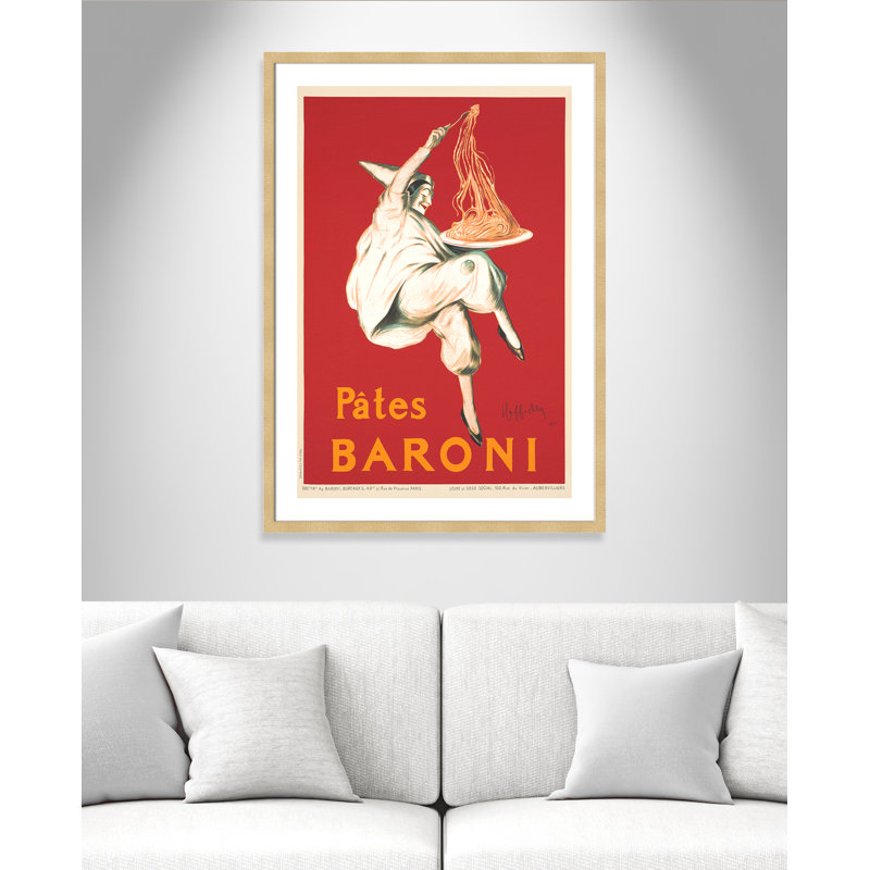 «Brickhill Pates Baroni», affiche vintage encadrée, Champagne, H 42 po x l 30 po x P 2 po