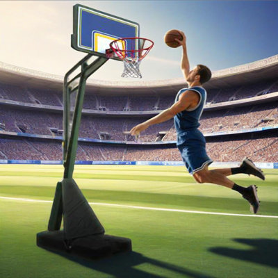 Panier de basketball extérieur réglable en hauteur 10pi Qucik