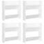 Wall Shoe Cabinets 4 pcs Engineered Wood-872671345