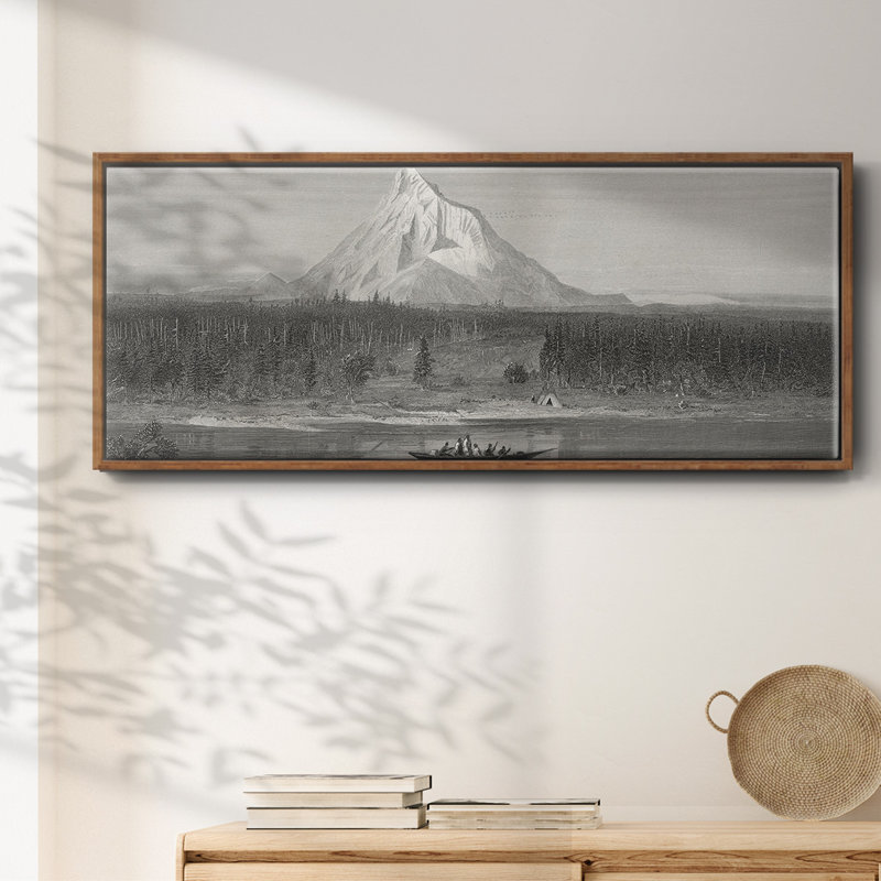 «Mount Hood from the Columbia», toile encadrée