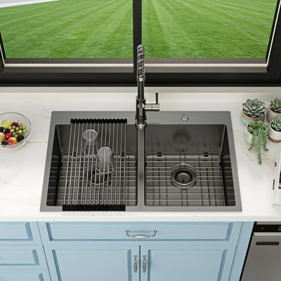 33'' L Single Bowl Stainless Steel Kitchen Sink