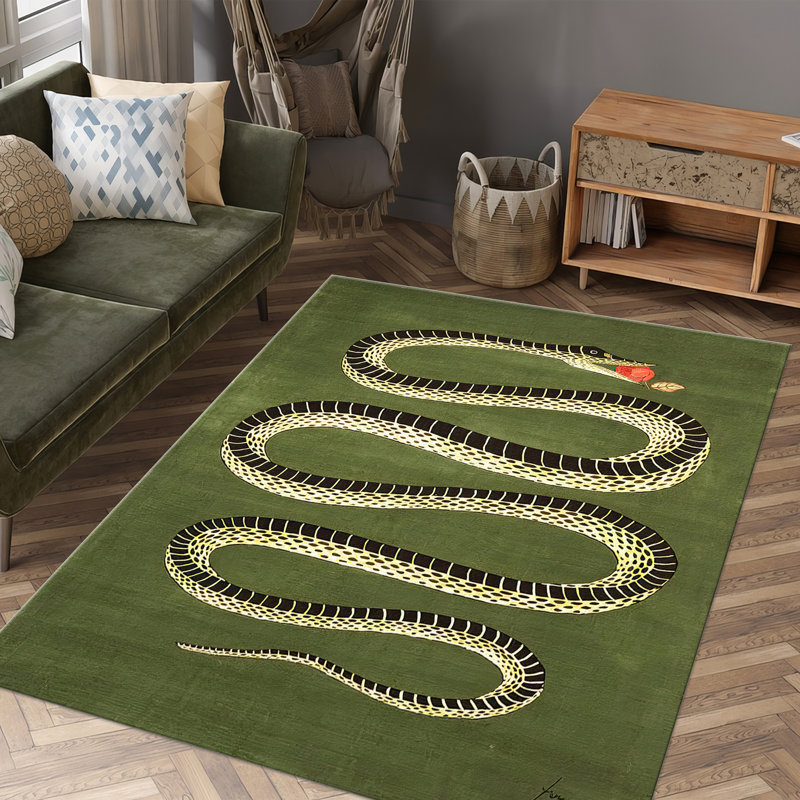 Chic Non Woven Soft Type Printed Rug with Artful Geometric Design in Subtle Tones Perfect for Adding a Touch of Style and Comfort to Any Room in Your Home