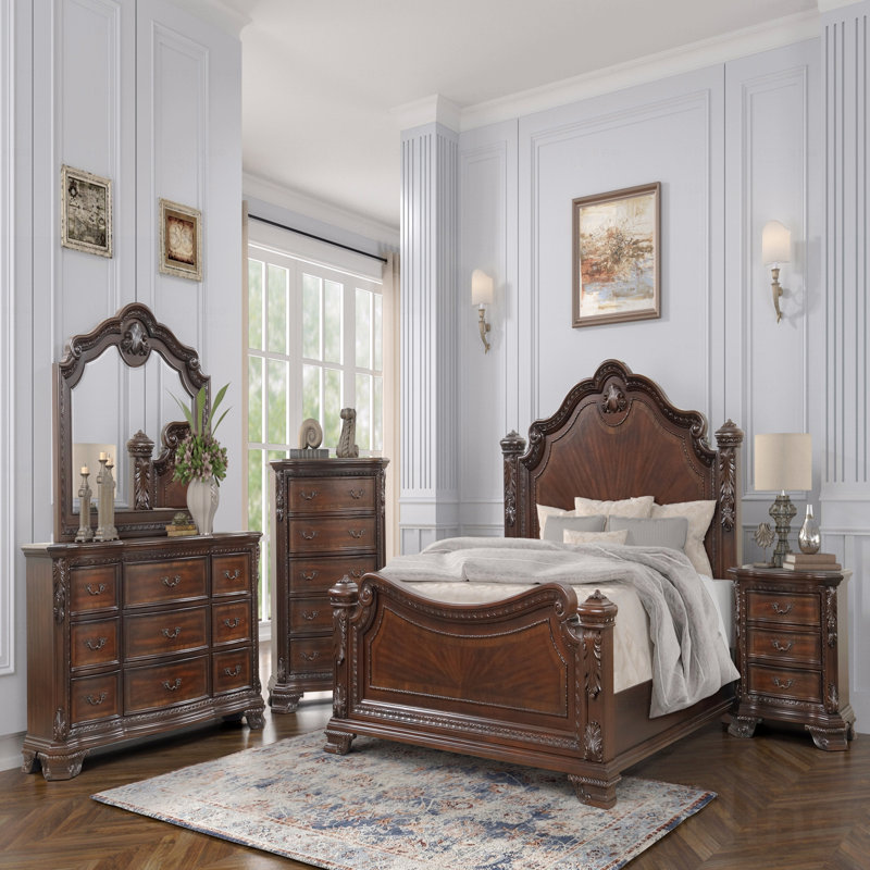 Miroir décoratif traditionnel avec cadre en bois - cadre