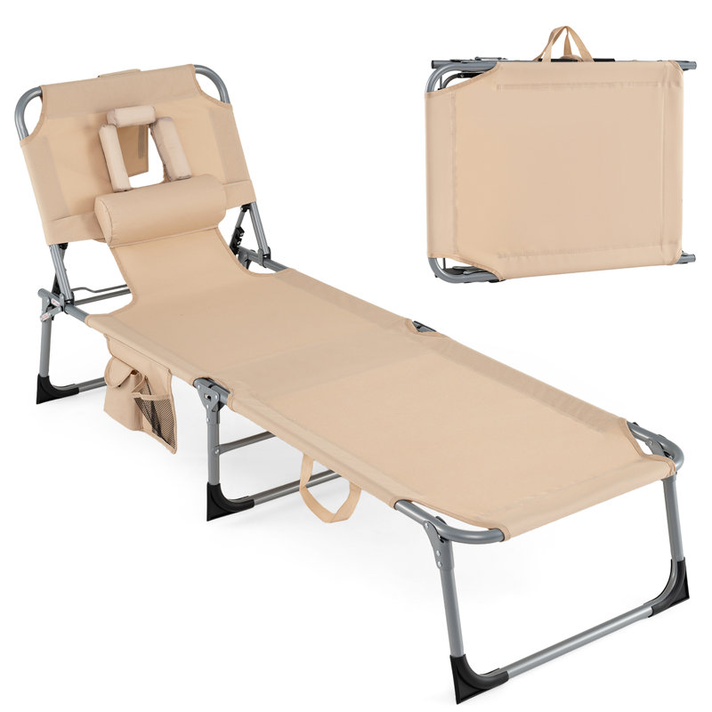 Chaise longue d'extérieur en métal Durning