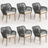 Patio Dining Armchair with Cushion