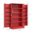 Armoire de cuisine garde-manger, armoire de cuisine autoportante avec 12 tablettes de porte, portes doubles, étagère à 5 niveaux et tablettes réglables-529162989