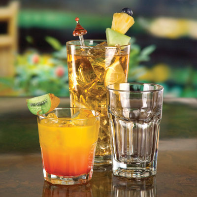 Libbey Gibraltar DuraTuff Double Old Fashioned Rocks Glasses, 12-Ounce, Set of 12