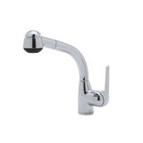 Pullout One Handle Single Hole Side Metal Lever De Lux Kitchen Faucet