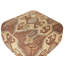 Moonya 51cm Wide Square Geometric Pouffe Ottoman