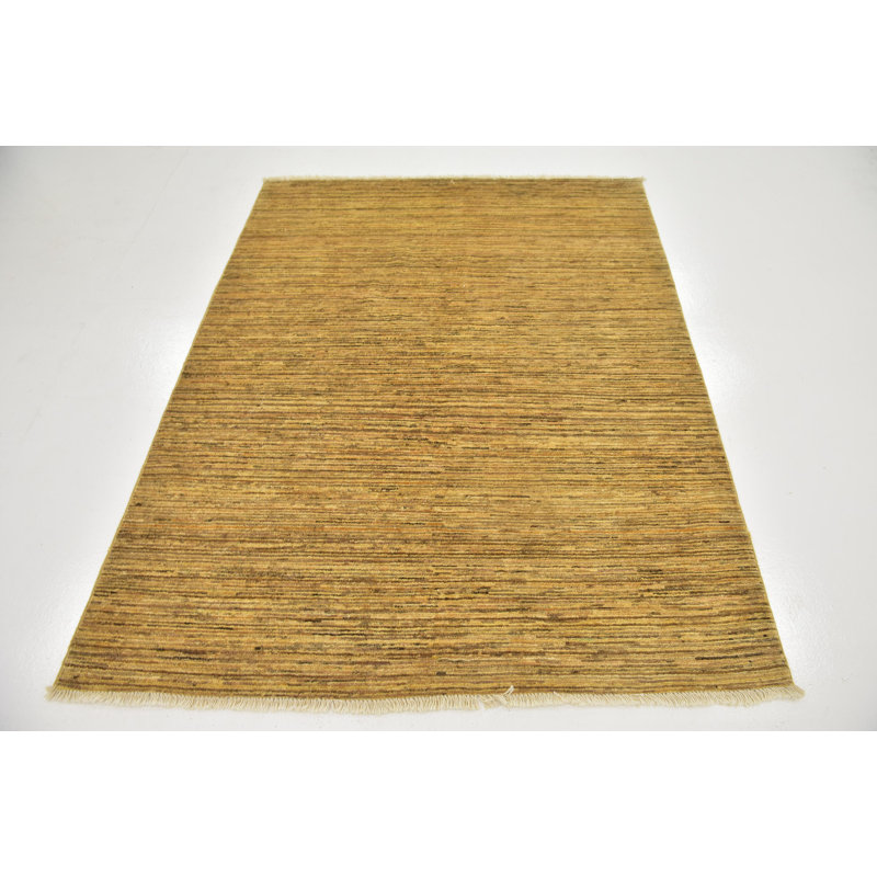 Didcot One-of-a-Kind 5' X 6'6" New Age Wool Area Rug in Beige