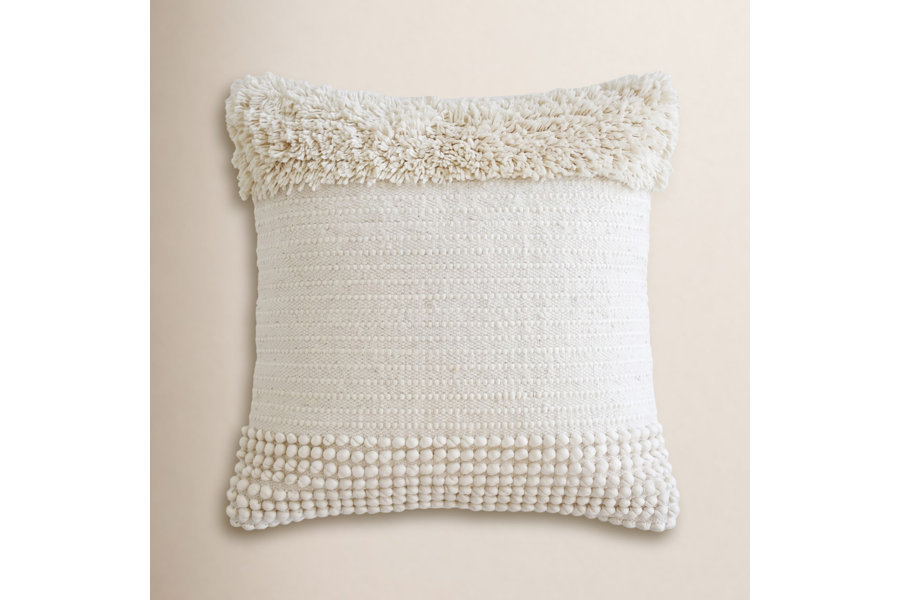80% Cotton & 20% Wool Pillow Cover, 2 Pillow Set, 18x18 inch