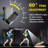 Battery Powered Integrated LED Headlamp with 3 Lights