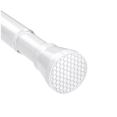 Shower Curtain Rail Extendable Curtain Poles 70-130 Cm Tension Rods ,No Drilling Spring Rod