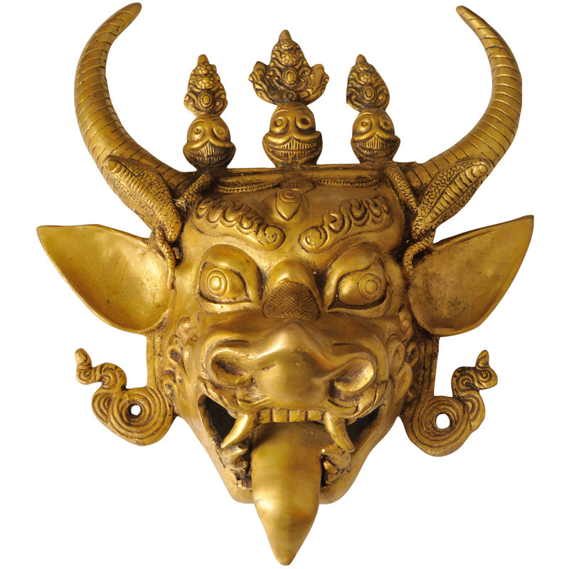 Masque mural Yamantaka (divinité bouddhiste tibétaine)