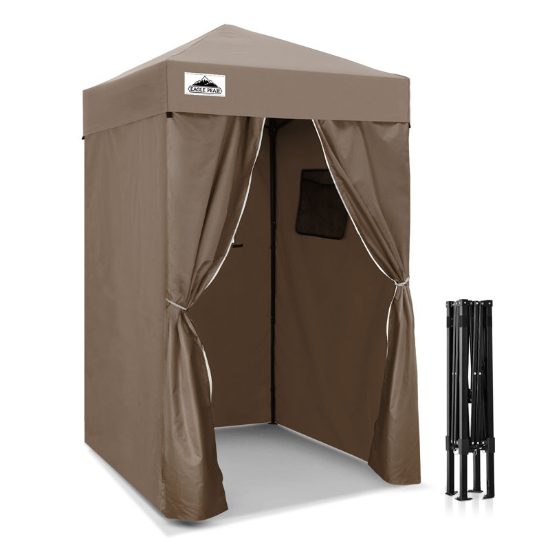 Flex Ultra Compact 4 pi. L 4 pi. Auvent en métal, Brun