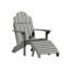 Chaise Adirondack en plastique avec repose-pieds Anette-246642432
