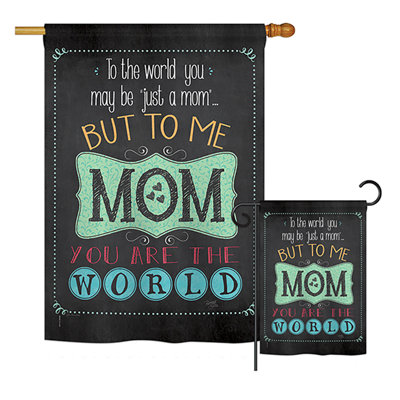 Marfa Double Sided Polyester Mother's Day Flag Set