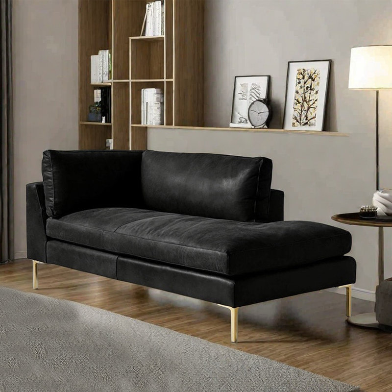 Fauteuil inclinable en éponge confortable à haute élasticité, Doré, Orienté à gauche (vu de face), Noir, noir, noir, noir