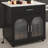 Expandable Kitchen Island with 80" Pull-Out Dining Table and Built-in Power Outlets-118761764