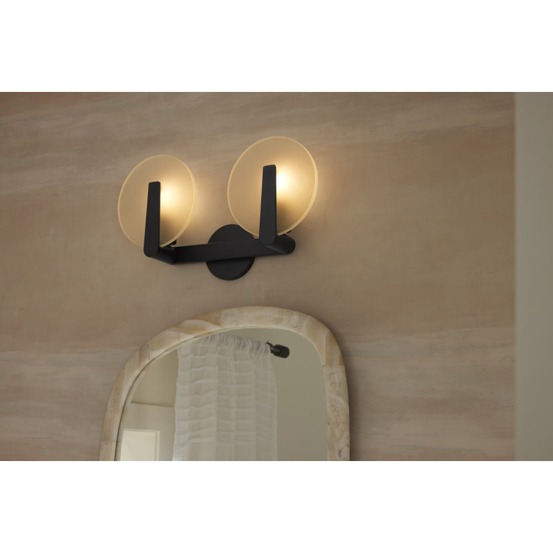 Hint Two-Light Sconce, Polished Chrome