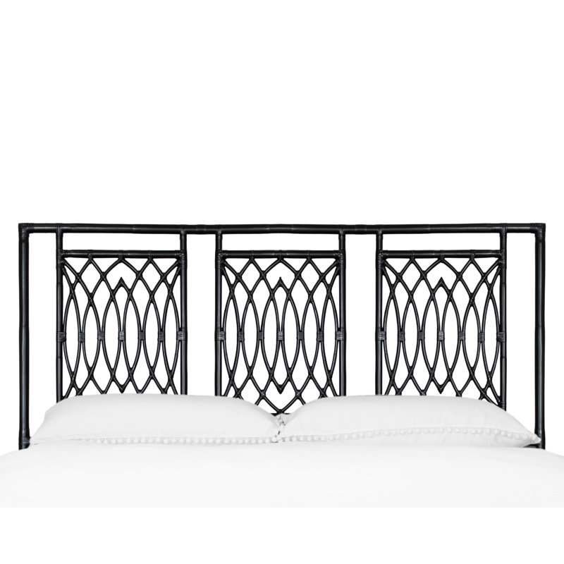 Beckham Open-Frame Headboard, King, Black