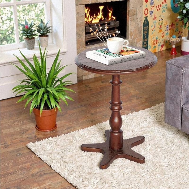 Table d'appoint 15,75 po, Brun